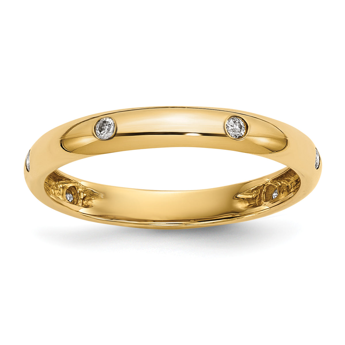 6-Stone Diamond or Gemstone Band - 10k Yellow Gold / Diamond