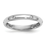6-Stone Diamond or Gemstone Band - 14k White Gold / White Diamond