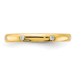 6-Stone Diamond or Gemstone Band - 14k Yellow Gold / White Diamond