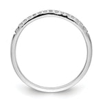 Diamond or Gemstone Band - 10k White Gold / White Diamond