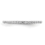 Diamond or Gemstone Band - 10k White Gold / White Diamond