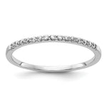 Diamond or Gemstone Band - 14k White Gold / White Diamond
