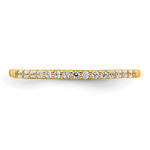 Diamond or Gemstone Band - 14k Yellow Gold / White Diamond