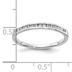 Diamond or Gemstone Channel Band - 10k White Gold / None