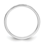 Diamond or Gemstone Channel Band - 14k White Gold / White Diamond, Lab Grown