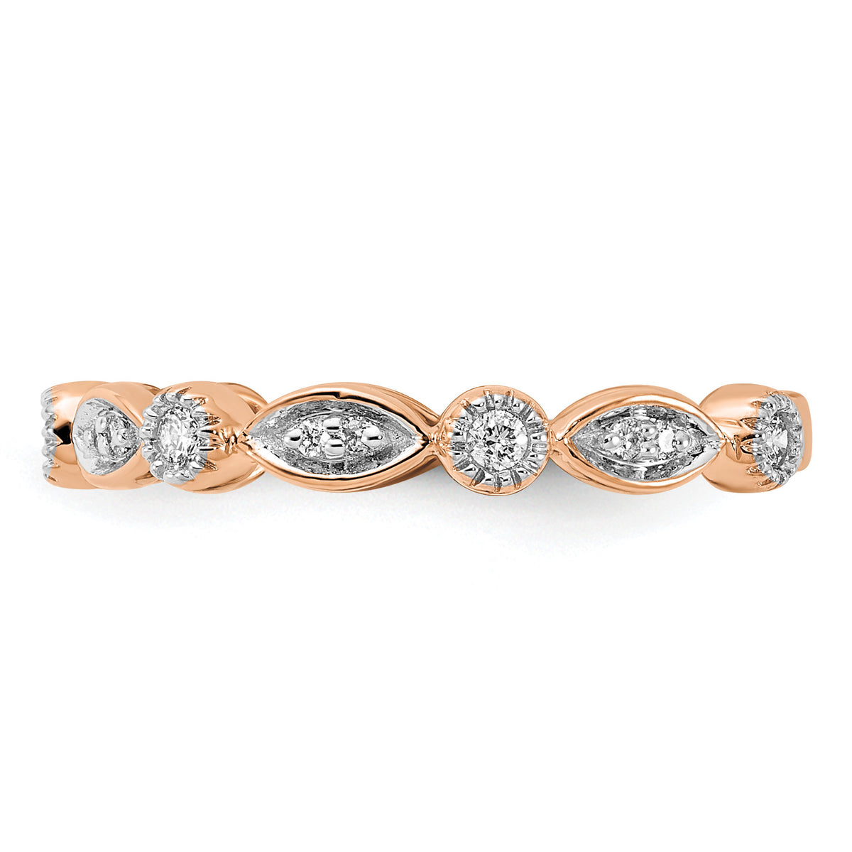1/5 carat Diamond Fashion Band - 14k Rose Gold / Diamond, Lab Grown