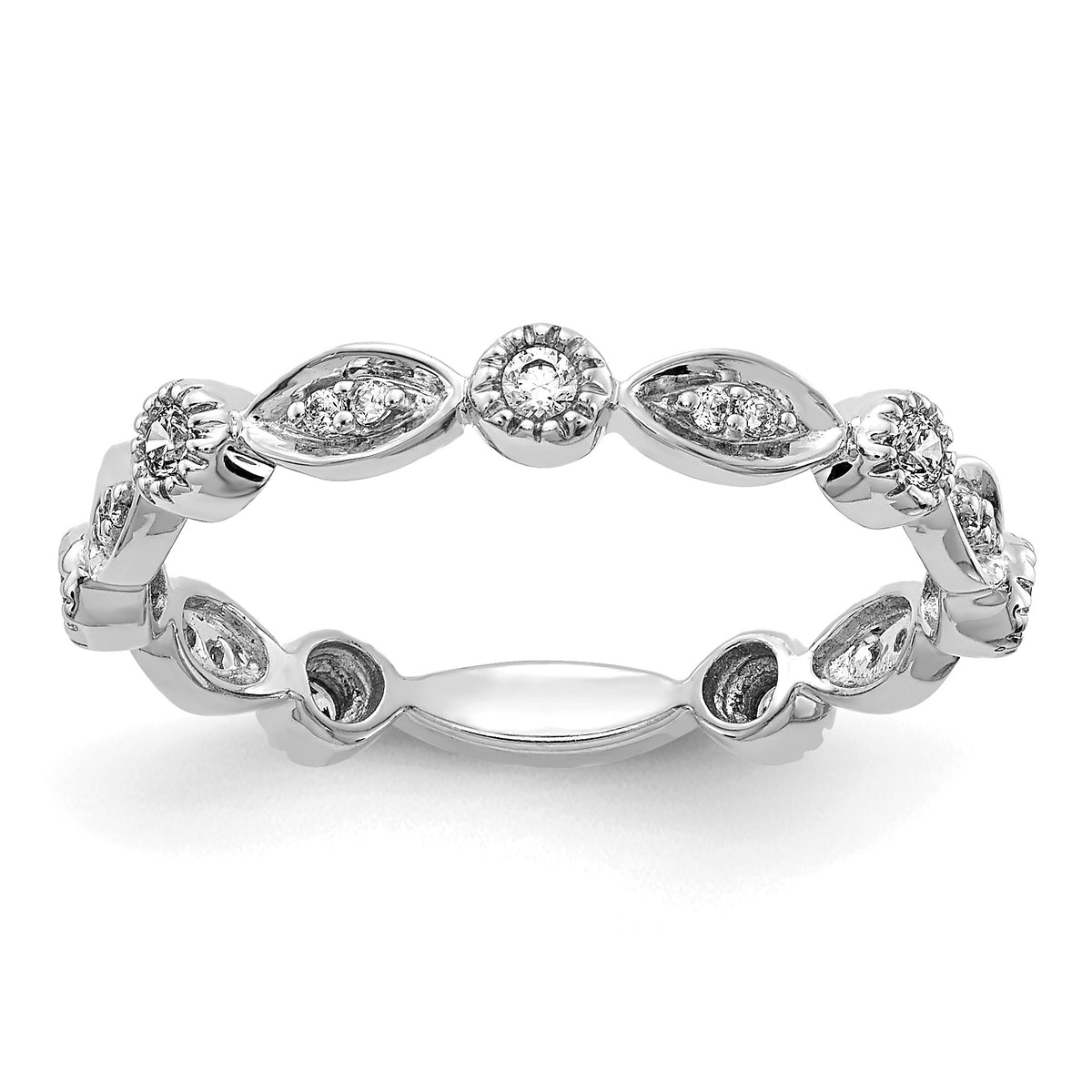 1/5 carat Diamond Fashion Band - 14k White Gold / Diamond, Lab Grown