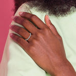 Diamond Fancy Band - 14k White Gold / White Diamond