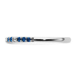 Diamond and Gemstone Band - Sapphire