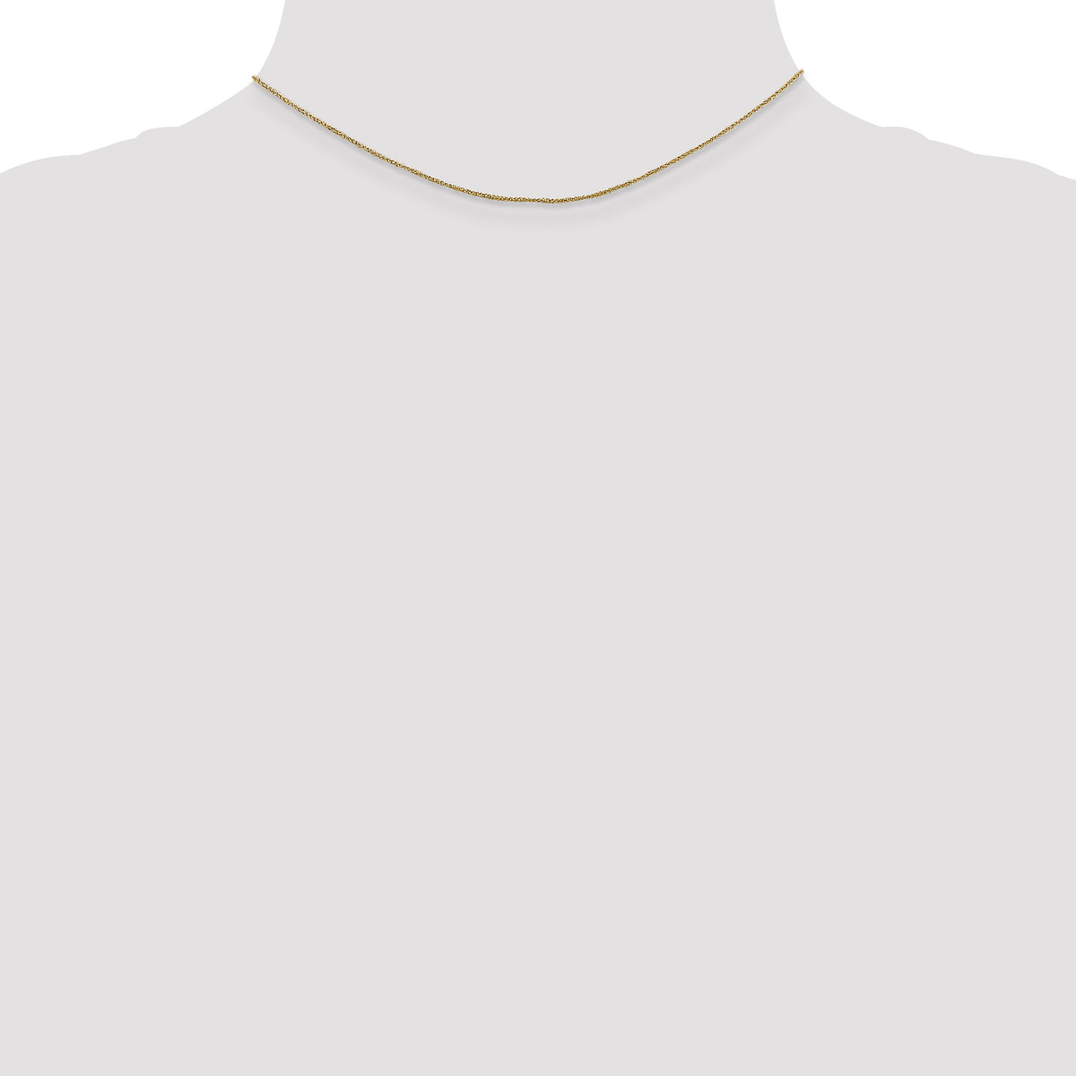 Gold (10K & 14K) Ropa Chain - 14k Yellow Gold / 14 in / 0.7 mm