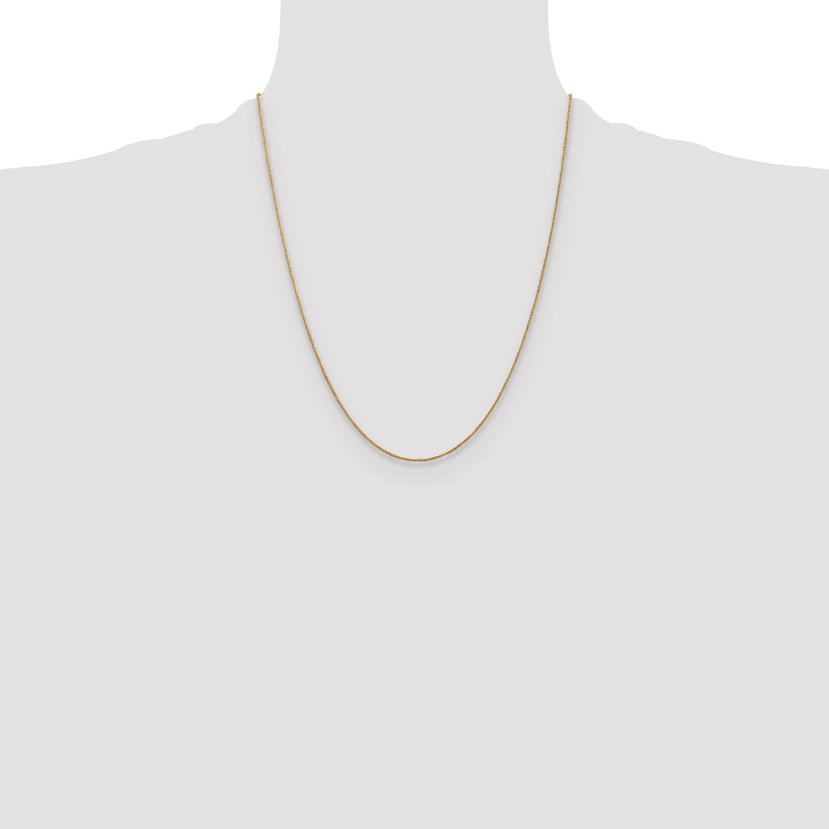 Gold (10K & 14K) Ropa Chain - 14k Yellow Gold / 22 in / 0.7 mm