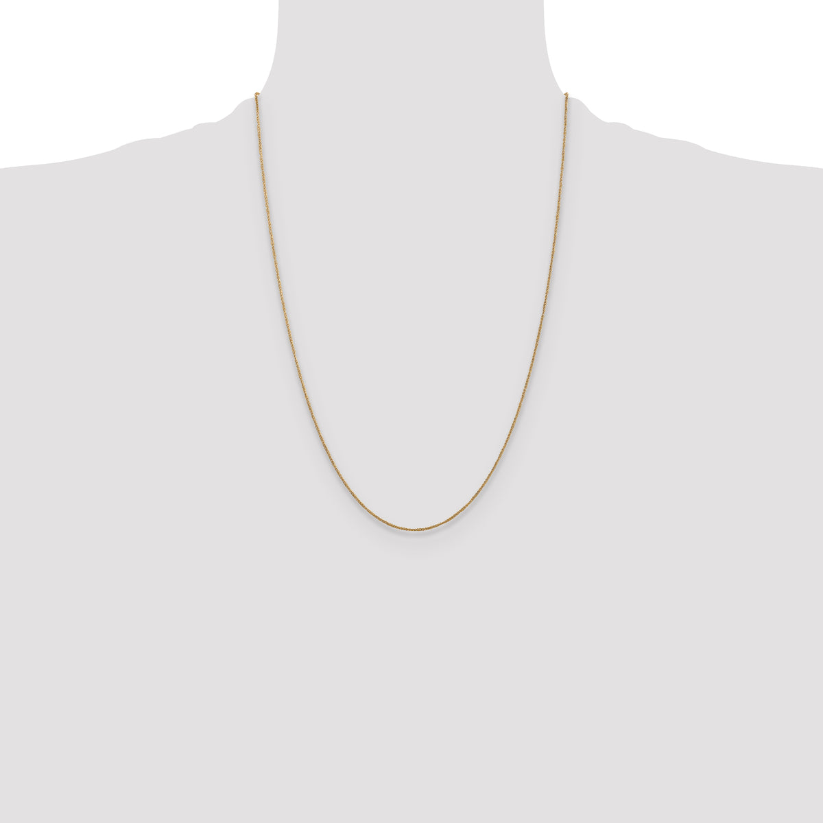 Gold (10K & 14K) Ropa Chain - 14k Yellow Gold / 24 in / 0.7 mm
