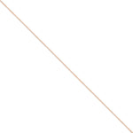 Gold (10K & 14K) Box Chain Anklet - 14k Rose Gold / 10 in / 0.9 mm