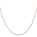 Gold (14K) Diamond-cut Forzantine Cable Chain - 14k Rose Gold / 16 in / 1 mm
