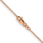 Gold (14K) Diamond-cut Forzantine Cable Chain - 14k Rose Gold / 16 in / 1 mm
