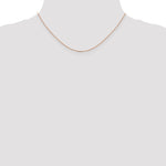Gold (14K) Diamond-cut Forzantine Cable Chain - 14k Rose Gold / 16 in / 1 mm