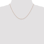 Gold (14K) Diamond-cut Forzantine Cable Chain - 14k Rose Gold / 18 in / 1 mm