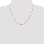 Gold (14K) Diamond-cut Forzantine Cable Chain - 14k Rose Gold / 20 in / 1 mm