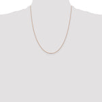 Gold (14K) Diamond-cut Forzantine Cable Chain - 14k Rose Gold / 22 in / 1 mm