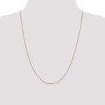 Gold (14K) Diamond-cut Forzantine Cable Chain - 14k Rose Gold / 24 in / 1 mm