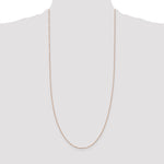 Gold (14K) Diamond-cut Forzantine Cable Chain - 14k Rose Gold / 30 in / 1 mm