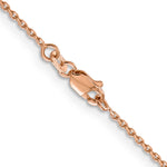 Gold (14K) Diamond-cut Forzantine Cable Chain - 14k Rose Gold / 16 in / 1.4 mm