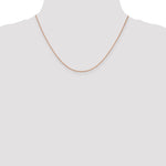 Gold (14K) Diamond-cut Forzantine Cable Chain - 14k Rose Gold / 18 in / 1.4 mm