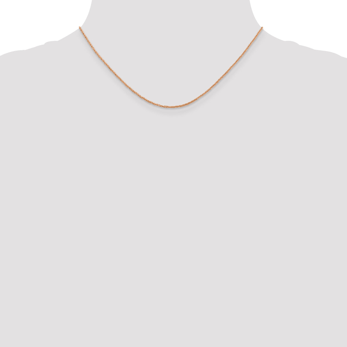 Gold (10K & 14K) Ropa Chain - 14k Rose Gold / 16 in / 1.1 mm