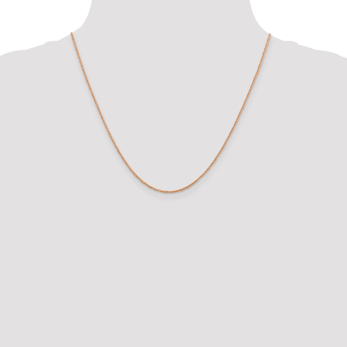 Gold (10K & 14K) Ropa Chain - 14k Rose Gold / 20 in / 1.1 mm