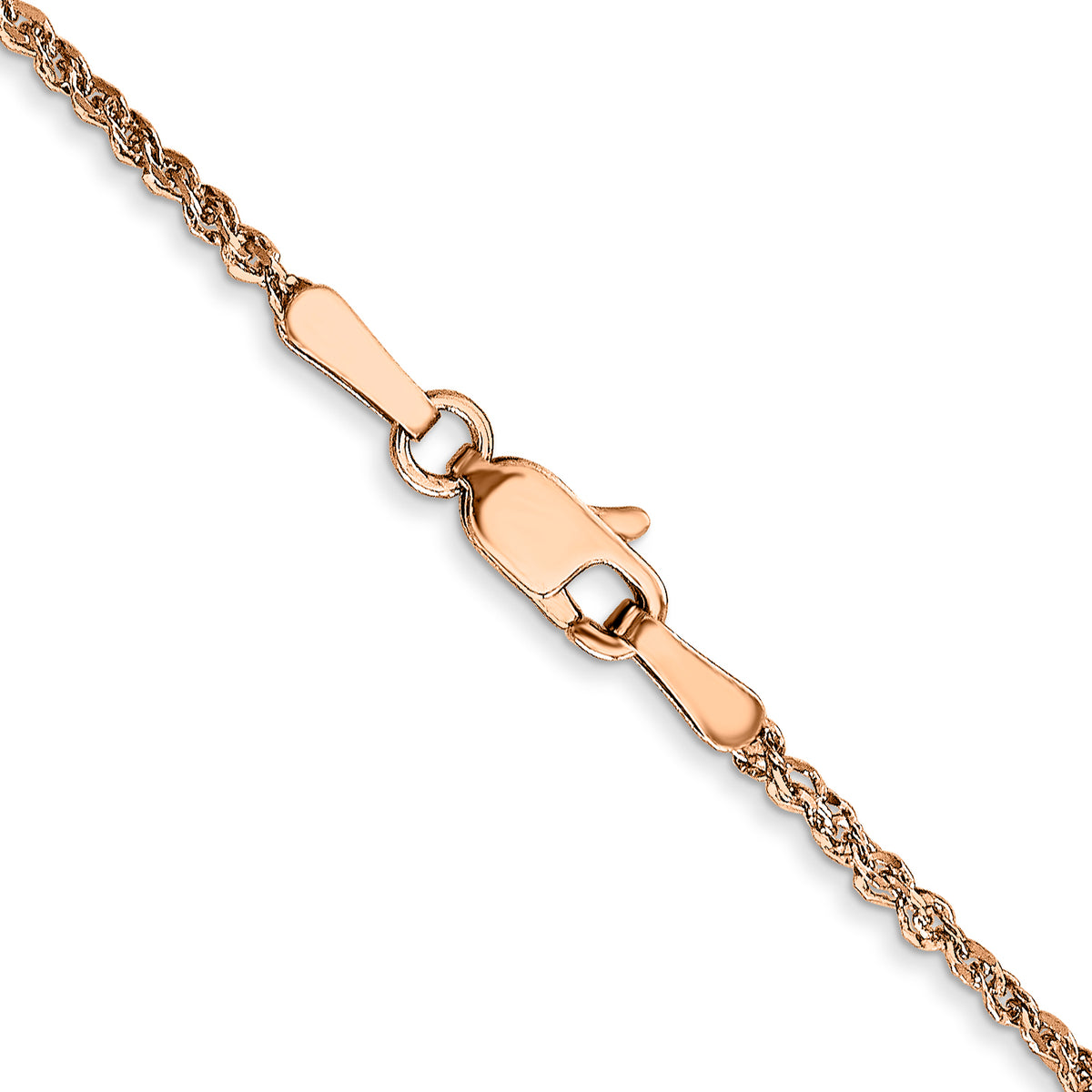 Gold (10K & 14K) Ropa Chain - 14k Rose Gold / 16 in / 1.7 mm
