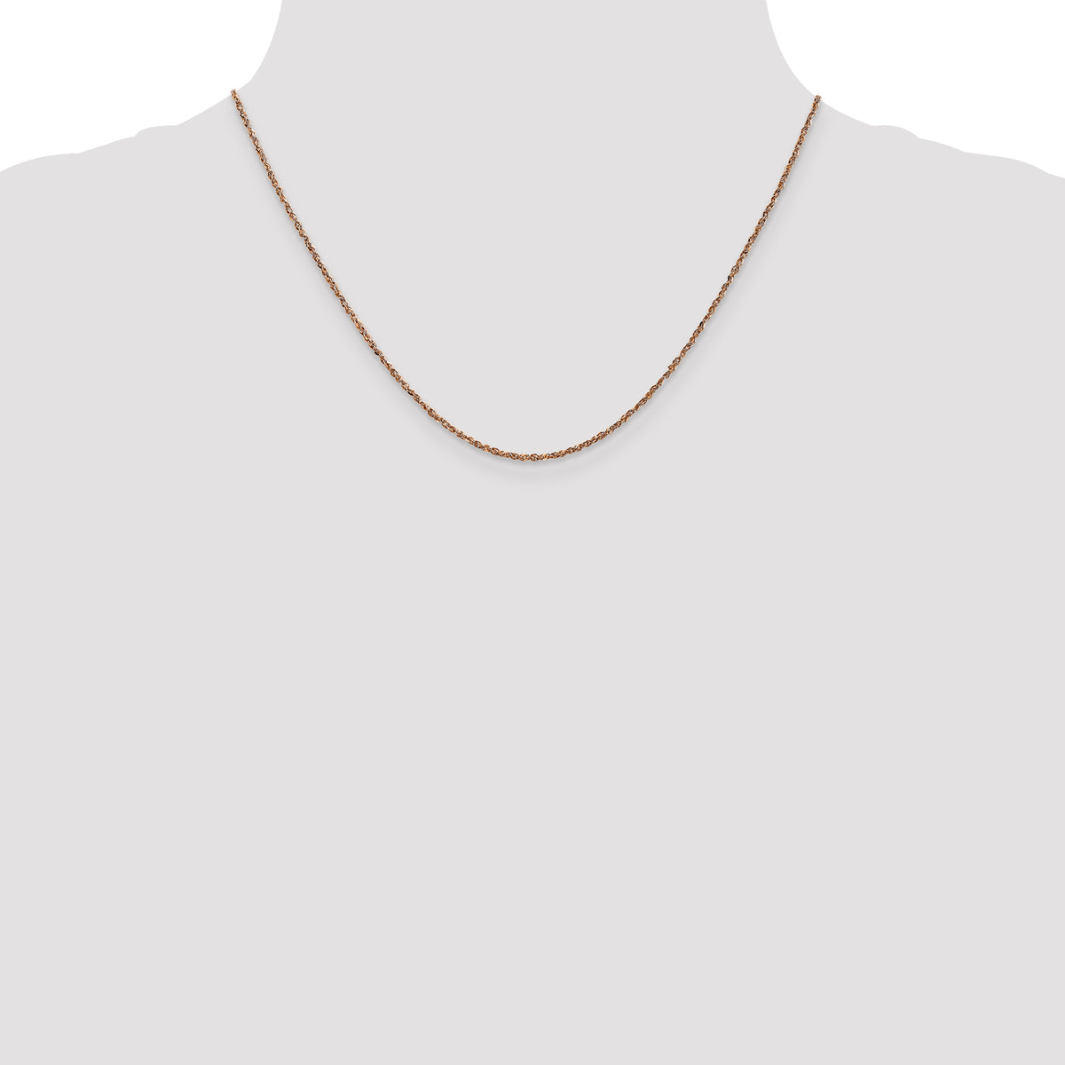 Gold (10K & 14K) Ropa Chain - 14k Rose Gold / 18 in / 1.7 mm