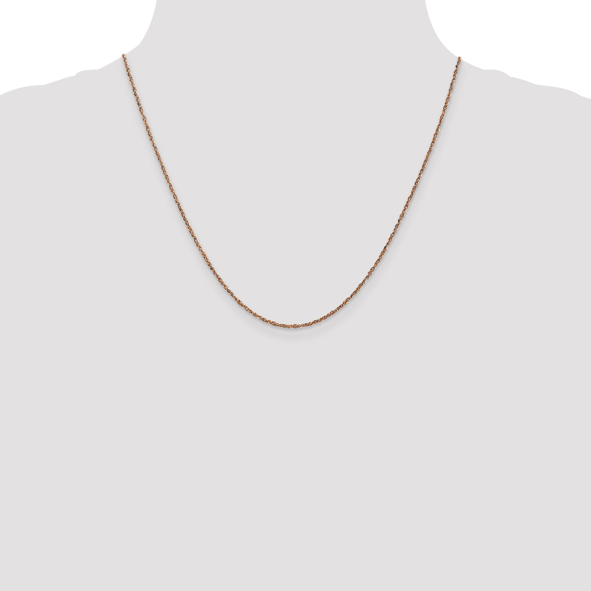 Gold (10K & 14K) Ropa Chain - 14k Rose Gold / 20 in / 1.7 mm