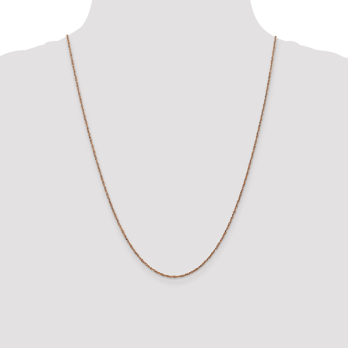 Gold (10K & 14K) Ropa Chain - 14k Rose Gold / 24 in / 1.7 mm