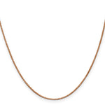 Gold (10K & 14K) Box Chain - 14k Rose Gold / 16 in / 1 mm
