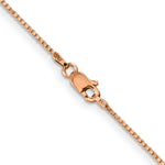 Gold (10K & 14K) Box Chain - 14k Rose Gold / 16 in / 1 mm
