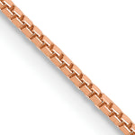 Gold (10K & 14K) Box Chain - 14k Rose Gold / 16 in / 1 mm