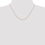 Gold (14K) Diamond-cut Forzantine Cable Chain - 14k Rose Gold / 18 in / 0.8 mm