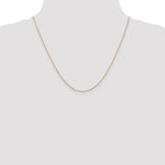 Gold (14K) Diamond-cut Forzantine Cable Chain - 14k Rose Gold / 20 in / 0.8 mm