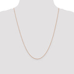 Gold (14K) Diamond-cut Forzantine Cable Chain - 14k Rose Gold / 24 in / 0.8 mm