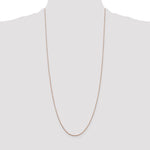 Gold (14K) Diamond-cut Forzantine Cable Chain - 14k Rose Gold / 30 in / 0.8 mm