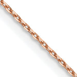 Gold (14K) Diamond-cut Forzantine Cable Chain - 14k Rose Gold / 16 in / 0.8 mm