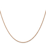 Gold (14K & 10K) Baby Rope Chain - 14k Rose Gold / 16 in / 0.8 mm