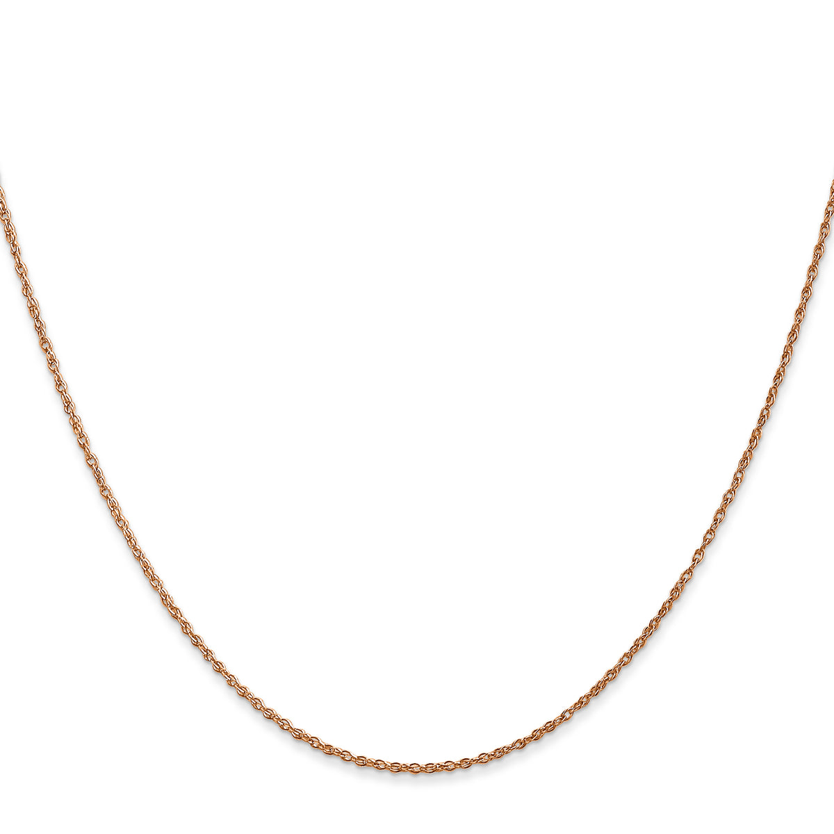 Gold (14K & 10K) Baby Rope Chain - 14k Rose Gold / 16 in / 0.8 mm