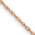 Gold (14K & 10K) Baby Rope Chain - 14k Rose Gold / 16 in / 0.8 mm