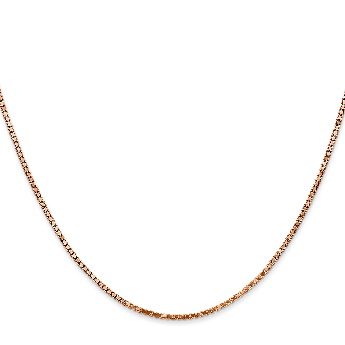 Gold (10K & 14K) Box Chain - 14k Rose Gold / 16 in / 1.3 mm