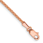 Gold (10K & 14K) Box Chain Bracelet - 14k Rose Gold / 7 in / 1.3 mm