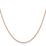 Gold (14K & 10K) Baby Rope Chain - 14k Rose Gold / 16 in / 1.15 mm