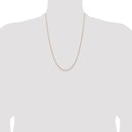 Gold (14K & 10K) Baby Rope Chain - 14k Rose Gold / 24 in / 1.15 mm