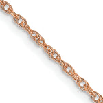 Gold (14K & 10K) Baby Rope Chain - 14k Rose Gold / 16 in / 1.15 mm