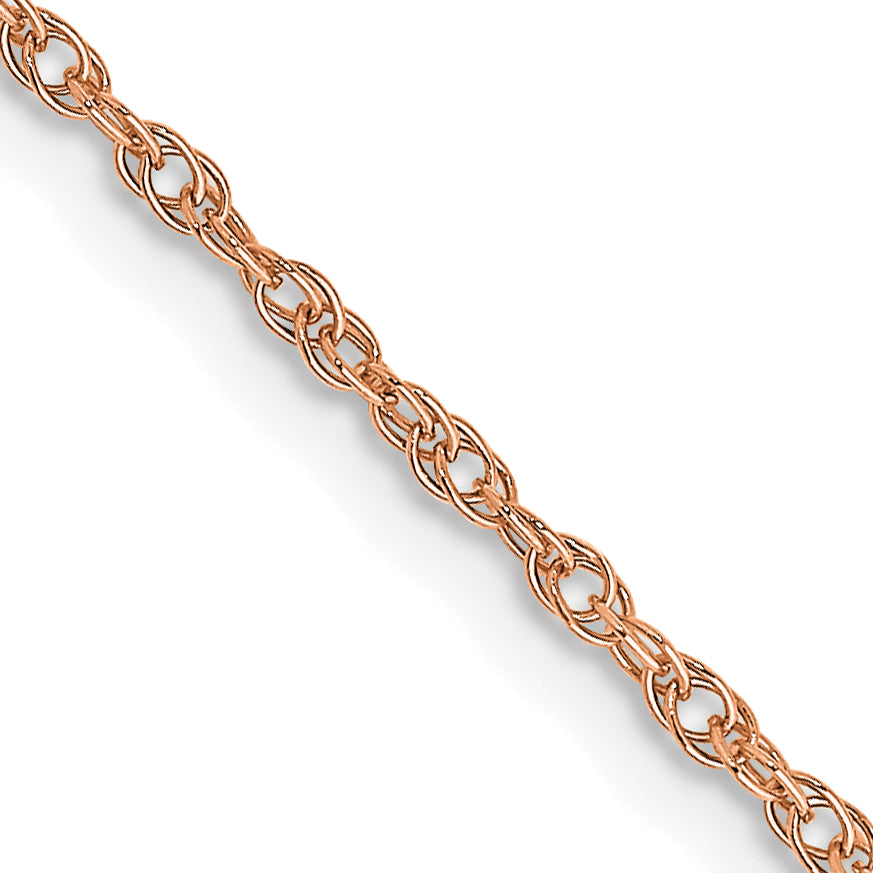 Gold (14K & 10K) Baby Rope Chain - 14k Rose Gold / 16 in / 1.15 mm